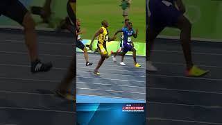 An UNFORGETTABLE COMEBACK  Justin Gatlin VS Usain Bolt olympics sports [upl. by Acirrehs]