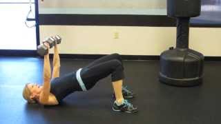 Dumbbell Bridge Chest Press by Rebecca Blankfield [upl. by Iormina]