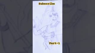 Maa Durga scathing drawing 🙏🥰youtubeshorts maadurga sorts RituASingh [upl. by Yc]