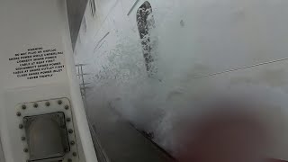 GoPro POV Galtex Pilots disembarking Carnival Breeze in rough seas Nov 30 2023 [upl. by Yerkovich]