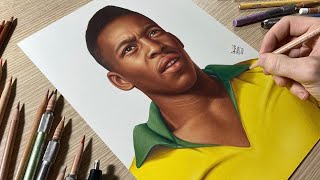 RIP Pelè • Tribute Drawing [upl. by Tinor]