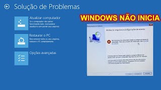 WINDOWS NÃO INICIA solução infalível 2023 Windows Corrompido [upl. by Nossah]