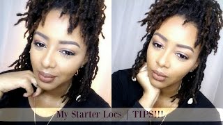 My Starter Locs  TIPS  Two Strand Twist [upl. by Lemmie188]