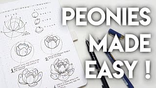 How To Draw Peonies Like A Boss ✨ [upl. by Ingeberg113]