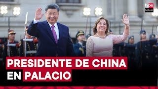 Presidenta Dina Boluarte recibe a su homólogo de China Xi Jinping en Palacio de Gobierno [upl. by Dillie]