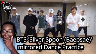 Songwriter Reacts  BTS Silver Spoon Baepsae mirrored Dance Practice [upl. by Wadell]