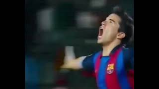 Javier Saviola Barcelona  11012004  Barcelona 3x0 Zaragoza  1 gol [upl. by Ddarb]