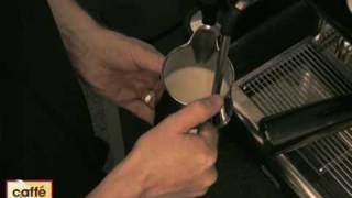 How to froth milk with a steam wand  Barista Tips [upl. by Nagorb]