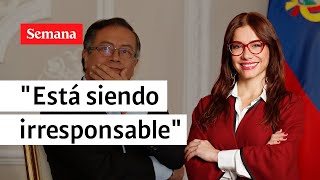 Catherine Juvinao arremete contra el Gobierno del presidente Gustavo Petro [upl. by Kaule]