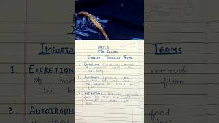 Important biology technical terms biological excretion autotrophic heterotrophs knowledgefacts [upl. by Galang46]