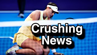 Paula Badosa has just announced some crushing news in Indian Wells trending badosa wta [upl. by Traweek]