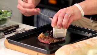 Marcus Bean makes Charred Ribeye Steak Caramelized Red Onions Ciabatta with Hellmanns [upl. by Laeno]