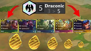 5 Draconic ALL 3 Star⭐⭐⭐   TFT SET 55 [upl. by Mehelhteb]