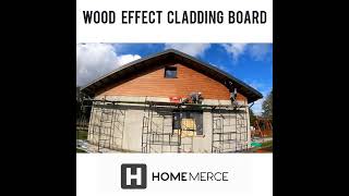 How to Install Exterior Cladding Board  Wood Effect EPS Board  house insulation amp mold protection [upl. by Odnalor]