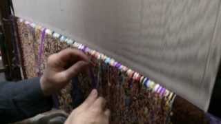 ► Weaving a Silk Rug  Carpet in Qom  IRAN [upl. by Ailem]