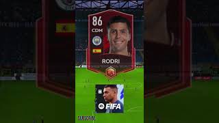 RODRI EN TODOS LOS FIFA MOBILEFC MOBILE 1725 fc25 [upl. by Odetta]