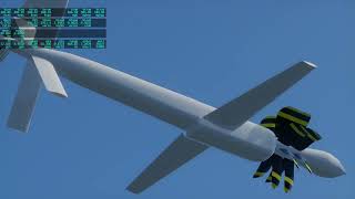 600 mph 90 HP cheap Suicide Drone Concept in XPlane 12 [upl. by Idihsar177]