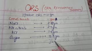 Oral Rehydration TherapyORS [upl. by Gerrie]