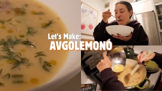 COOKING WITH KRISTEN  Avgolemono soup [upl. by Modeste453]