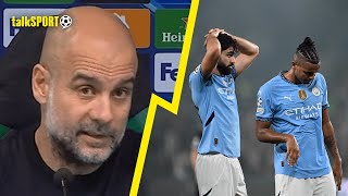 Pep Guardiola REACTS to Man City’s SHOCKING Champions League DEFEAT to Ruben Amorim’s Sporting CP 😳 [upl. by Rosner]