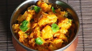 Cauliflower gravy curry with creamFoodvedam [upl. by Torre]