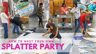 Splatter Party at Plaid amp How to Host Your Own [upl. by Assirehc]