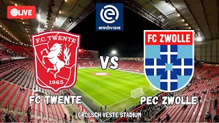 🔴LIVE FC TWENTE VS PEC ZWOLLE  EREDIVISIE 202425  HILGERS VS REIJNDERS  REACTION COMMENTARY [upl. by Cresida868]