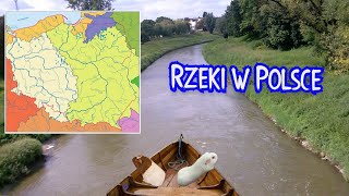 Rzeki w Polsce Ich źródła ujścia dorzecza i zlewiska geografia  lekcja dla klasy 7 [upl. by Weisler]