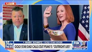 Gold Star Dad Calls Out Jen Psaki For Lying About Biden Disrespecting Fallen Soldiers [upl. by Pentha158]