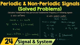 Periodic and NonPeriodic Signals Solved Problems [upl. by Ahcorb]