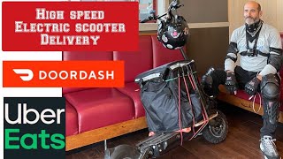 Electric scooter￼ delivery 7 day 1000 challenge day 4 Dualtron Storm Ultra Doordash UBEREATS [upl. by Pihc]