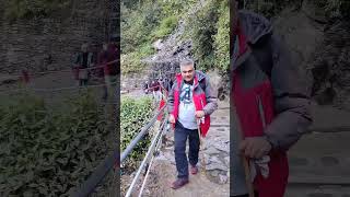 Kedarnath trek waterfallmountains chardhaam hindutemple travel chardhamtemple [upl. by Seema500]