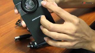 Plantronics K100 Portable Bluetooth Car Kit Review in HD [upl. by Adnulahs]