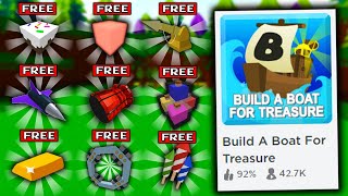 ALL HIDDEN RARE ITEMS in Build a boat for Treasure ROBLOX [upl. by Charlene]