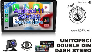 UNITOPSCI Double Dini car dash Radio Installation and review [upl. by Katey]