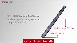 Tensile Strength Test of Unidirectionl Carbon Fiber 600g [upl. by Srevart]