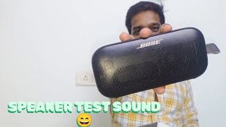 bose soundlink flex sound test mini speaker 🔊 deep bass🔥🔥 [upl. by Imoyn]