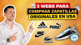 3 MEJORES PAGINAS para COMPRAR ZAPATILLAS ORIGINALES a BAJO PRECIO en USA ESTADOS UNIDOS [upl. by Kos]