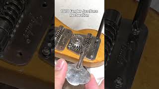 今日の作業「1970 FENDER JAZZBASS Restoration」 short diy レストア [upl. by Brady]