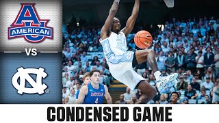 American vs North Carolina Condensed Game  202425 ACC Men’s Basketball [upl. by Hellah]