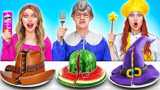 Grandma vs Chef vs Me 🍳 Epic Cooking Challenge Create Your Own Edible Masterpiece with 123 GO [upl. by Iatnwahs130]