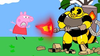 Bee Extermination  Peppa Funny Animation [upl. by Aoniak]