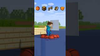 Will A Basketball Boat Hold My Weight Inspired by MrBeast minecraft steve shorts trending [upl. by Efi]