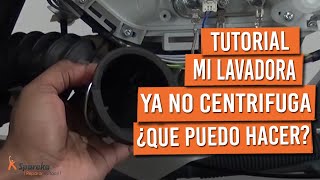 Mi lavadora ya no centrifuga ¿qué puedo hacer [upl. by Laddy]