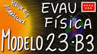 Resolución EvAU Física Modelo 2023 ejercicio B3  Bloque magnetismo e inducción Paso a paso [upl. by Notelrahc410]