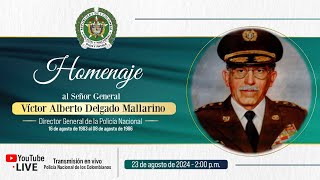 EnVivo  homenaje al señor general Víctor Alberto Delgado Mallarino director emérito de la Policía [upl. by Skipton285]