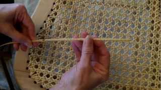 Weaving A Cane Seat Using the 7 Step Method [upl. by Ditzel]