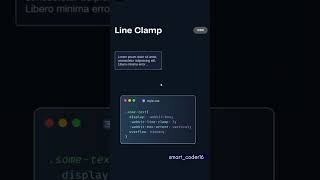 Line clamp in css css webdesign [upl. by Daveta601]