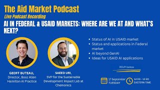 Ep 34 AI in Federal amp USAID markets Where are we at and what’s next [upl. by Eveline941]