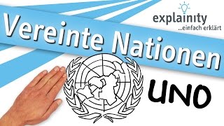 Vereinte Nationen UNO einfach erklärt explainity® Erklärvideo [upl. by Atterol]